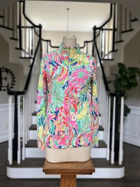 Lilly Pulitzer Reagan Floral Jacket Preppy